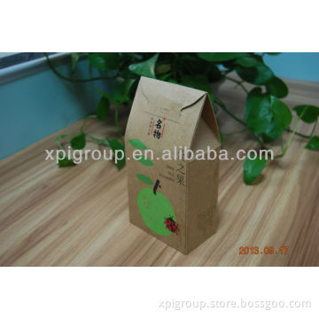 brown kraft paper box to pack food